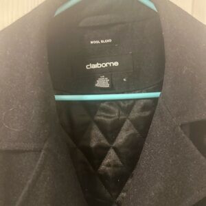 Claiborne Charcoal Wool Blend Jacket